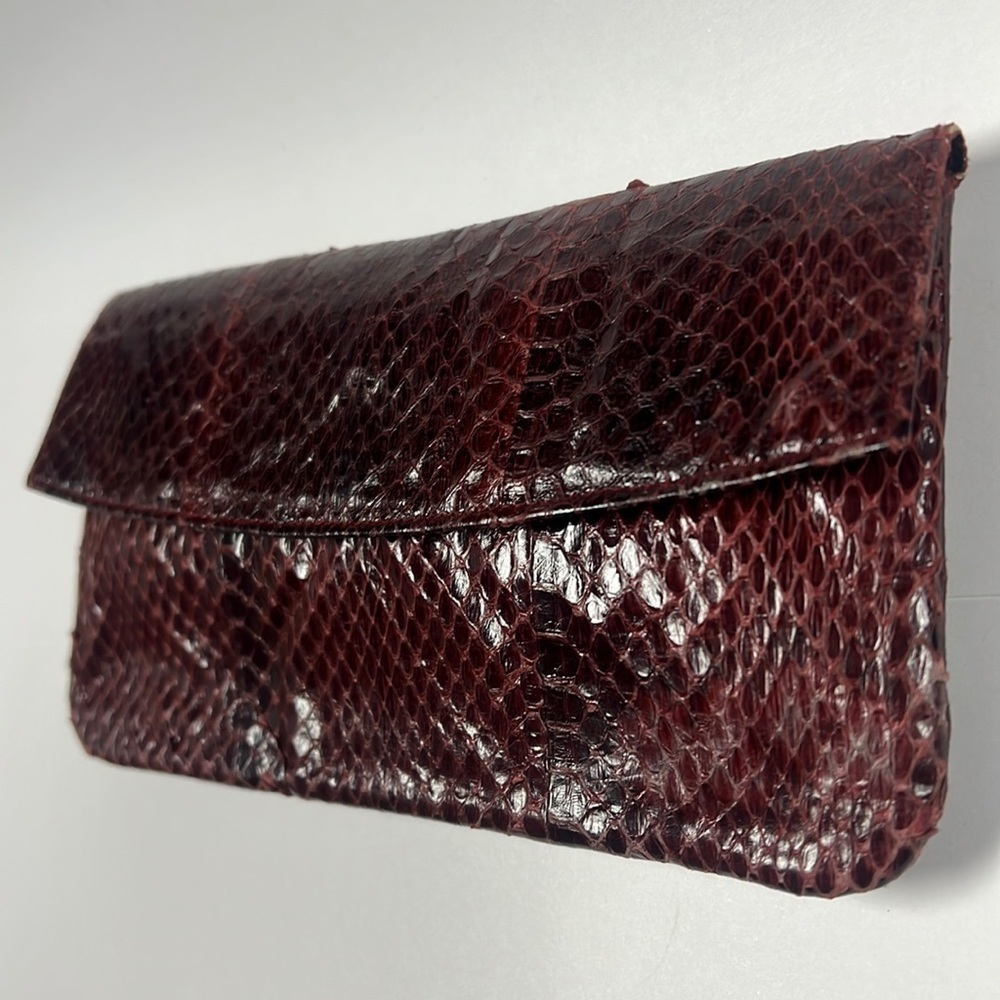 Marshall Field’s Vintage Python Snakeskin Clutch … - image 2